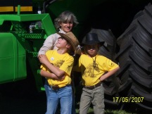 Us at Nampo, a very big agricultual show, in 2007